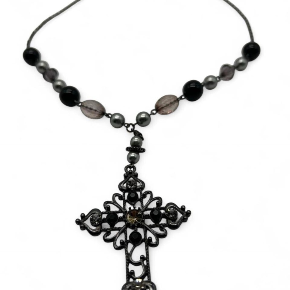 Beaded Cross Necklace